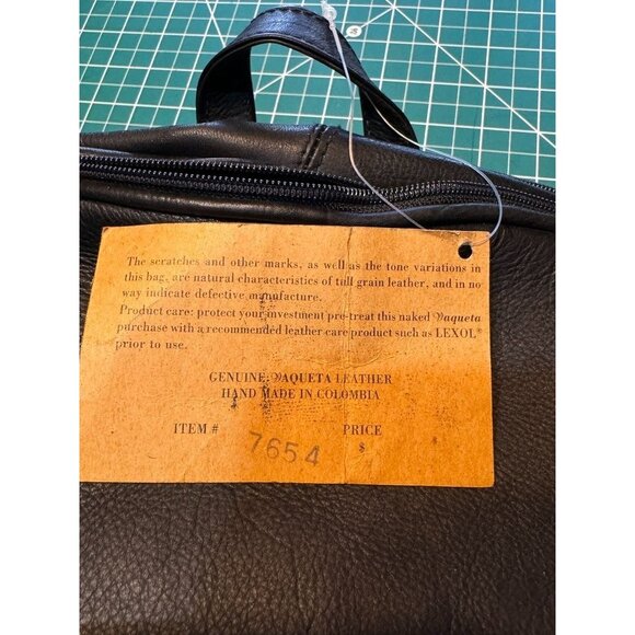 Valdez Genuine Leather Backpack With Multiple Compartments & Zippers - Picture 3 of 8